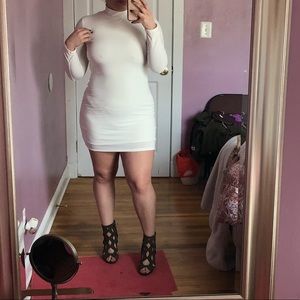 White mini dress